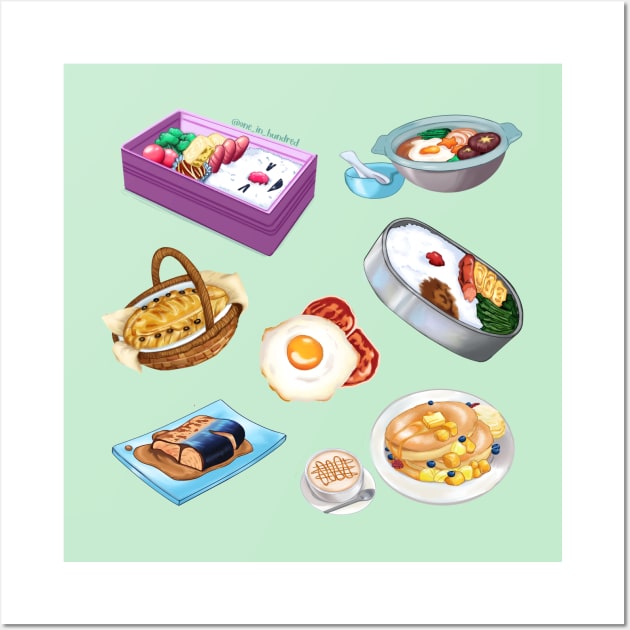 Anime Delicious Delights Wall Art by 1 in 100